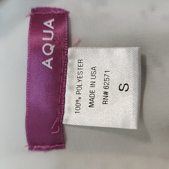 Aqua Girls Black & White Cropped Dressy Tank, Size S ~ EUC - Picture 3 of 8